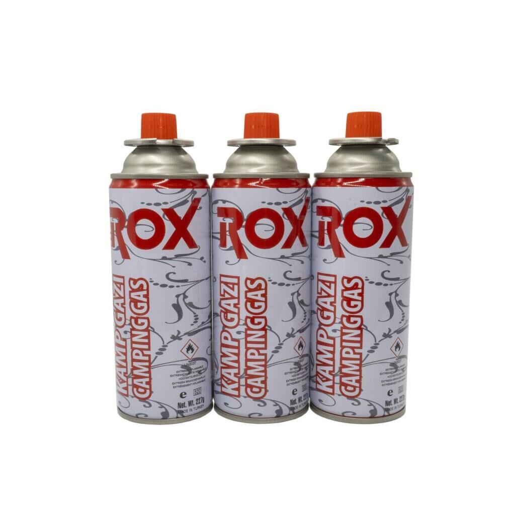 ROX Kamp Ocak Gazı Valfli Kartuş 227gr - 3 Adet