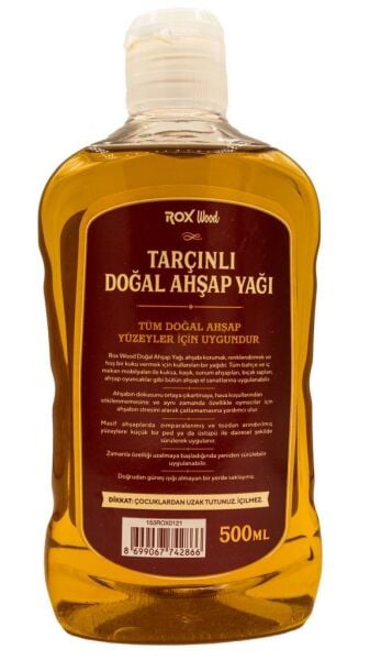 Rox Wood 0121 Tarçınlı Doğal Ahşap Yağı 500 ml