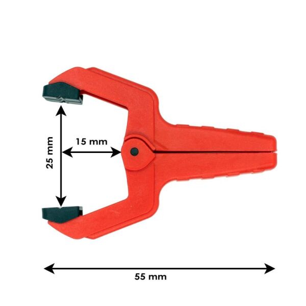 Rox 0146 Yaylı Mandal Tip Kıskaç İşkence 25 mm (4 lü)