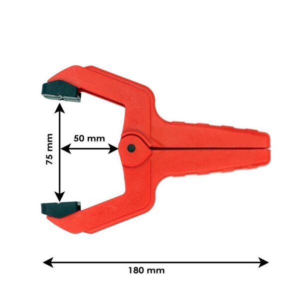 Rox 0149 Yaylı Mandal Tip Kıskaç İşkence 75 mm (2 li)