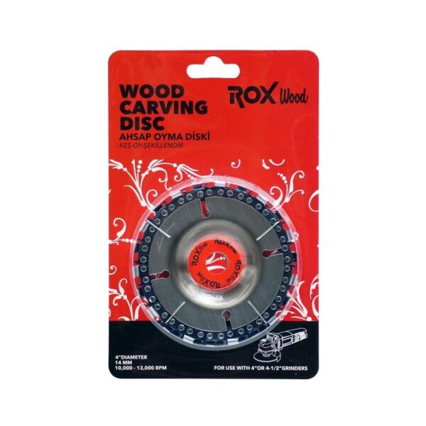 Rox Wood Zincirli Ahşap Oyma ve İşleme Diski 115 mm 153ROX1154