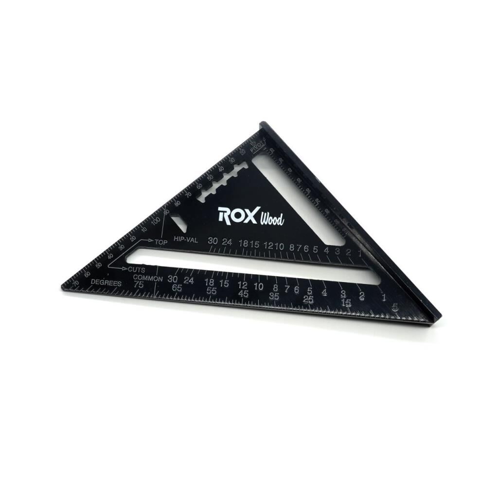 ROX Wood Alüminyum Üçgen Gönye 45 Derece 153ROX0023