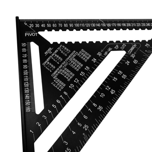 ROX Wood Alüminyum Üçgen Marangoz Gönye 305x430 mm (153ROX0089)