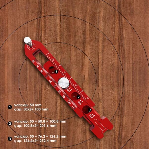 ROX Wood Dairesel İşaretleme Cetveli (153ROX0165)