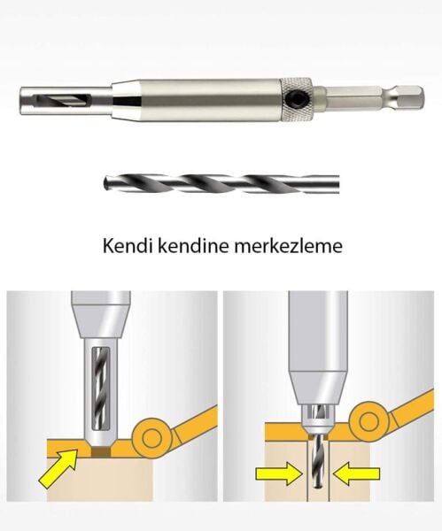 ROX Wood Kendinden Merkezlemeli Matkap Ucu Seti 7 Parça