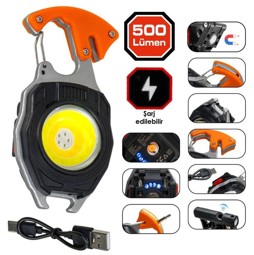 Rox Outdoor Şarjlı 500 LMS Led Fener