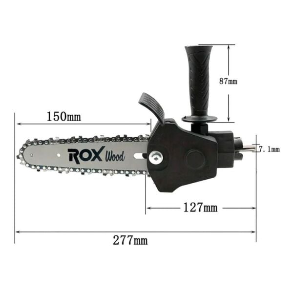 Rox Wood 0270 Matkaba Takılır Zincirli Dal Budama Testere Aparatı